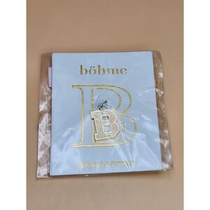 New BOHME Signed 18k Yellow‎ Gold Dipped Letter 'B' Charm FREE $HIPPING!!